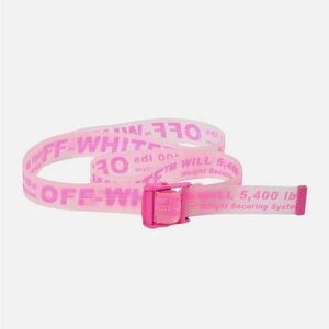 Off-White Neon Pink Industrial Webbing Belt